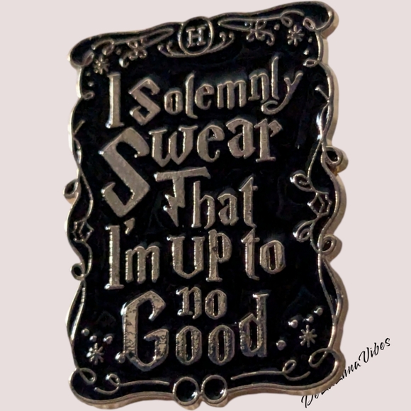 3/$12 "I Solemnly Swear I Am Up To No Good" Harry Potter Enamel Pin - Picture 2 of 4